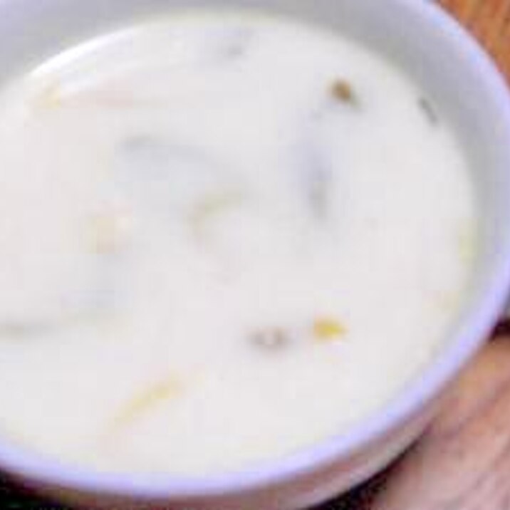 葱の和風クリームスープ